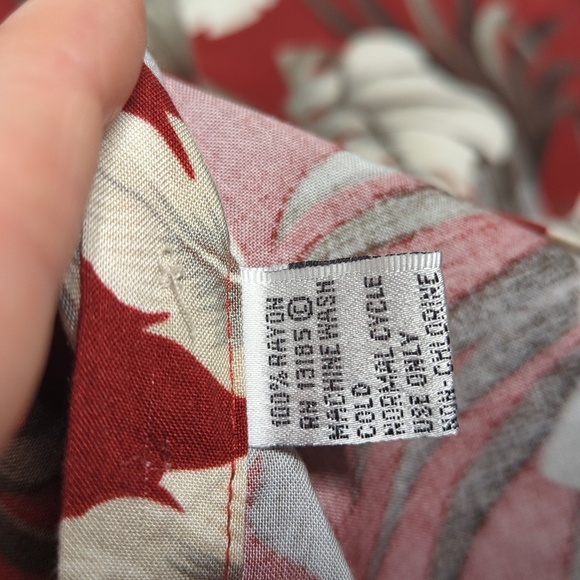 Pierre Cardin Vintage Floral Tropical Vibrant SS Button Down Shirt w Pocket M - Picture 9 of 11